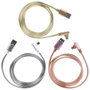 Be Mix Câble Micro USB avec couverture métallique flexible, coloris assortis