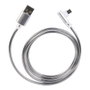 Be Mix Câble Micro USB avec couverture métallique flexible, coloris assortis