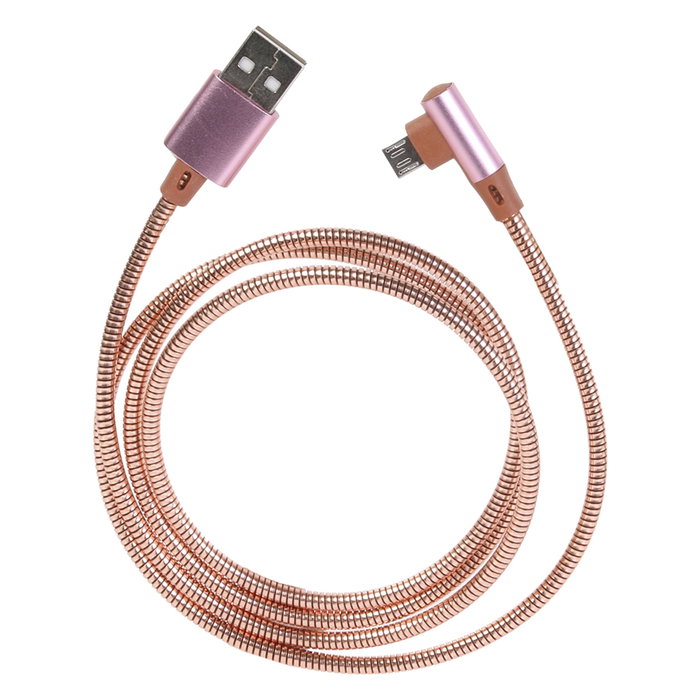 Be Mix Câble Micro USB avec couverture métallique flexible, coloris assortis Be Mix Câble Micro USB avec couverture métallique flexible, coloris assortis