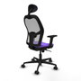 Piqueras y Crespo Chaise de Bureau 2D036N1 Lila avec Appui-tête