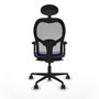 Piqueras y Crespo Chaise de Bureau 2D036N1 Lila avec Appui-tête