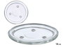 GIFTDECOR Base portavelas en cristal rond de 14 cm, lot de 40