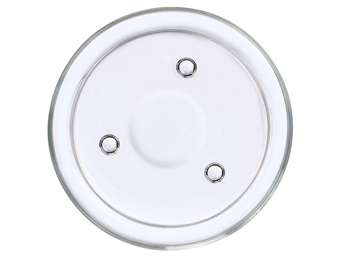 GIFTDECOR Base portavelas en cristal rond de 14 cm, lot de 40