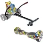 URBANGLIDE Pack Hoverboard + Kart Multicolore avec Guidon Ajustable - Moteur 550W, Batterie 4Ah, Roues 6,5 Pouces - Pour Enfants et Adultes - Sensations de Glisse Électrique