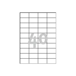 Avery Zweckform Étiquettes A4 52,5 x 29,7 mm Brillantes