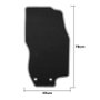 OCC Design Tapis Sur Mesure Lancia Lybra (1999-2005) 5PZ Bord Rouge