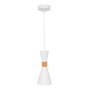 Lampe à Suspension Gracelyn Acier Blanc 1xE27 Sans Ampoule [SKD-P138-W]