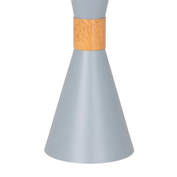 SKD Lampe Suspendue Gracelyn P138-W en Métal et Bois avec Cable Réglable - Design Moderne