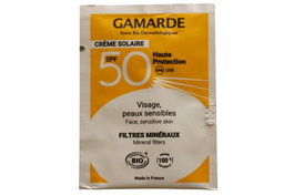 Gamarde Crème Solaire Bio SPF 50 Échantillon 2 ml