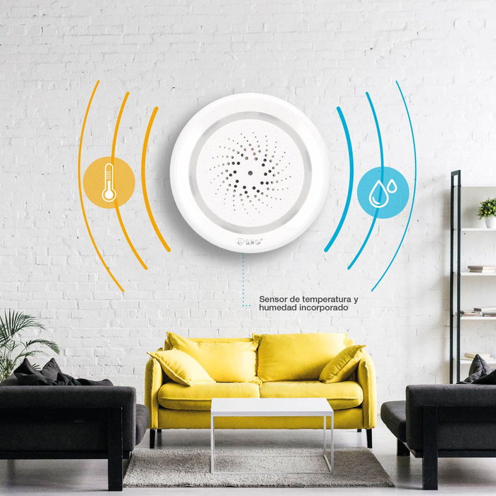 GSC Evolution Alarme intelligente via WiFi avec sirène et contrôle de température et humidité