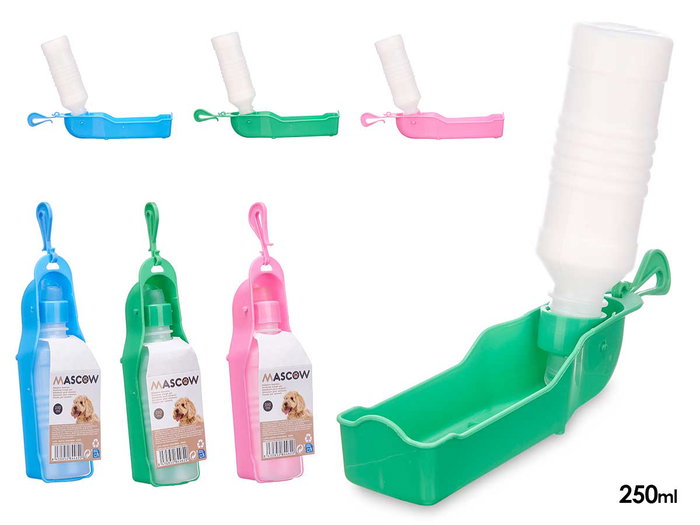 Mascow Bouteille 250 ml pour animaux assortie 5,5 x 25 x 5,5 cm Plastique Bleu Rose Vert (Set de 24) Mascow Bouteille 250 ml pour animaux assortie 5,5 x 25 x 5,5 cm Plastique Bleu Rose Vert (Set de 24)