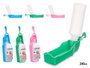 Mascow Bouteille 250 ml pour animaux assortie 5,5 x 25 x 5,5 cm Plastique Bleu Rose Vert (Set de 24)