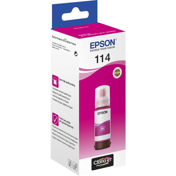 Epson Botella tinta epson ecotank 114 magenta 70ml