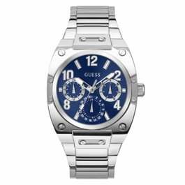 Guess GW0624G1 avec cadran bleu et bracelet gris