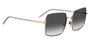 Love Moschino MOL022-S-000-9O Gafas de sol Gris et Doré Rose