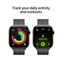 Apple Watch Series 11 GPS + Cellular - 42mm - Boîtier Slate Titanium - Bracelet Slate Milanese Loop