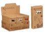 Kinvara Lot de 50 Brochettes Apéritif Surtis en Bambou 9x17,5x3 cm Blanc Noir Rouge (Set de 48)