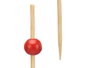 Kinvara Lot de 50 Brochettes Apéritif Surtis en Bambou 9x17,5x3 cm Blanc Noir Rouge (Set de 48)