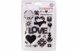 Innspiro Set de tampons acryliques Amor 14x18cm