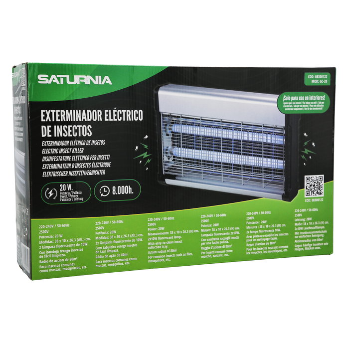 SATURNIA Exterminateur d'insectes 20W SATURNIA Exterminateur d'insectes 20W