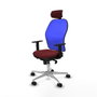 Piqueras y Crespo Chaise de Bureau avec Appui-tête 1D086N2 Bordeaux