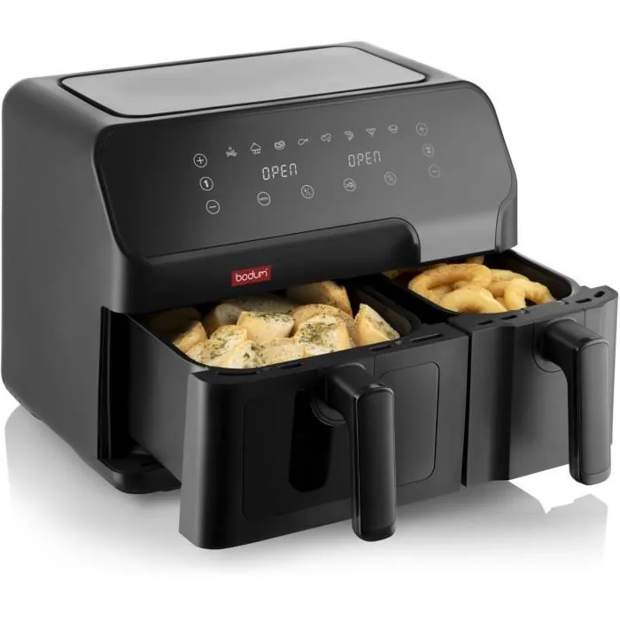 Bodum Friteuse sans Huile à Air Pulsé MELIOR 4.5L 1500W Noir