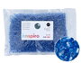 Innspiro Rocaille de verre ronde argenté bleu cyan 3,8mm 500g