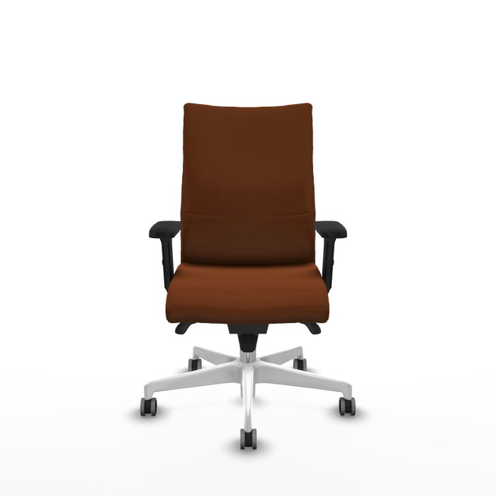 Piqueras Y Crespo Silla Albacete Marron avec mécanisme Sincro et bras 2D