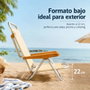 JugaToys Chaise de plage aluminium multiposition arena avec poignée de transport