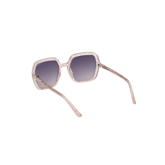 Guess Gafas GU9241 59B Lunettes de soleil carrées Femme Beige Marron Injected Verres fumé dégradé 130mm