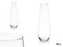 Giftdecor Vase en Verre Transparent Base Bombée 50 cm