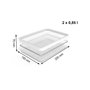 Rotho Rondo Loft Récipient de Conservation des Aliments Blanc Transparent 850 ml