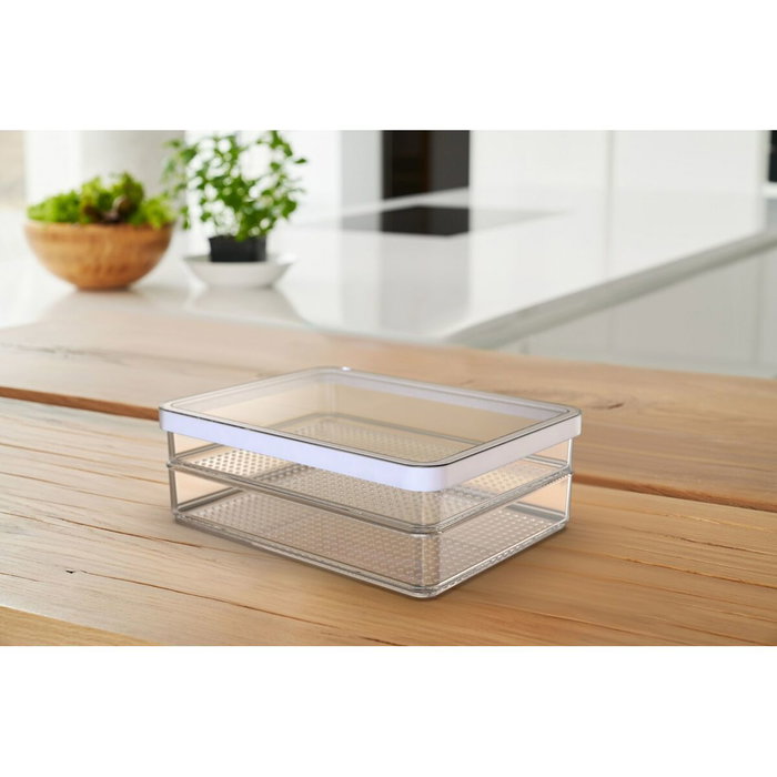 Rotho Rondo Loft Récipient de Conservation des Aliments Blanc Transparent 850 ml