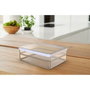 Rotho Rondo Loft Récipient de Conservation des Aliments Blanc Transparent 850 ml