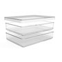 Rotho Rondo Loft Récipient de Conservation des Aliments Blanc Transparent 850 ml