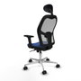 Piqueras y Crespo Chaise de Bureau 2D086N1 Bleu Marine avec Appui-tête