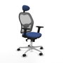 Piqueras y Crespo Chaise de Bureau 2D086N1 Bleu Marine avec Appui-tête