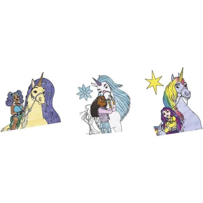 Lansay Magic Lign Projecteur Unicorn Academy - Jeu de dessin avec projecteur, plus de 50 illustrations de licornes et personnages, pour enfants dès 5 ans
