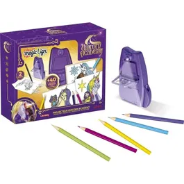 Lansay Magic Lign Projecteur Unicorn Academy - Jeu de dessin avec projecteur, plus de 50 illustrations de licornes et personnages, pour enfants dès 5 ans