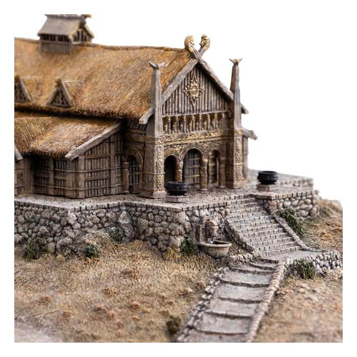 Le Seigneur des Anneaux statuette The Golden Hall of Edoras 9 cm