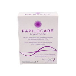 PAPILOCARE Gel Vaginal avec 7 Canules de 5 ml