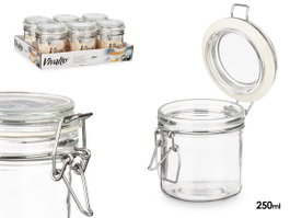 VIVALTO Lot de 36 Bocaux de Conservation Hermétiques 250 ml Transparents