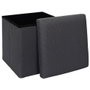 Home Deco Factory Pouf Pliable Atom Gris