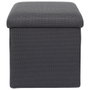 Home Deco Factory Pouf Pliable Atom Gris