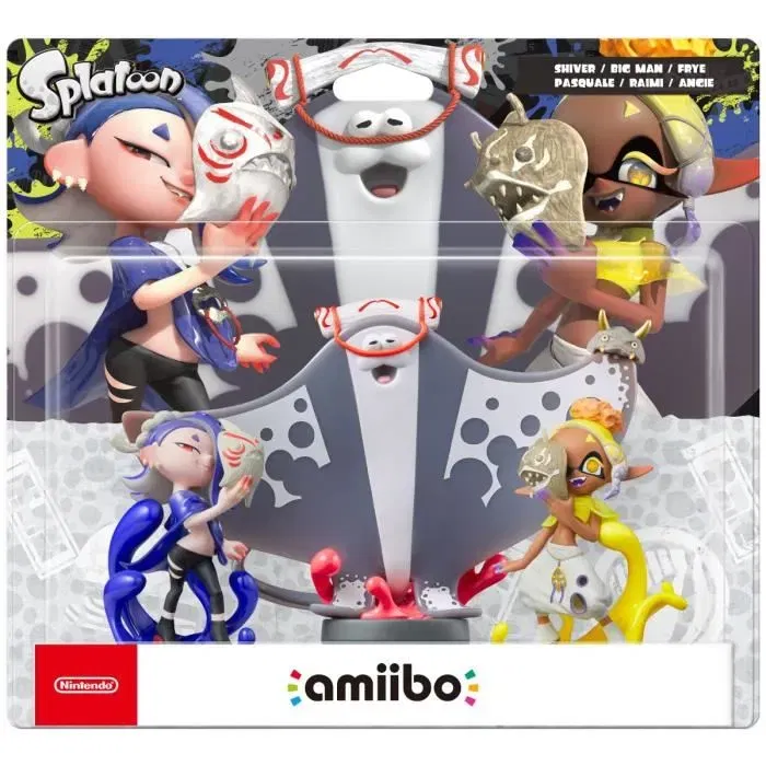 Nintendo Figurine Amiibo Pasquale, Raimi et Angie - Collection Splatoon Nintendo Figurine Amiibo Pasquale, Raimi et Angie - Collection Splatoon