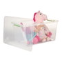 Art Plast Boîte de rangement transparente polyvalente avec roues, 44 l