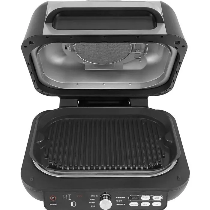 Ninja Foodi Max Pro AG651EU Grille-viande 2460 W, Capacité 3,8 L, Argent/Noir, Cuisson sans fumée