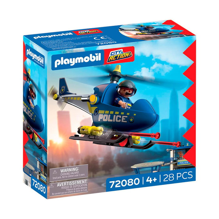 Playmobil Hélicoptère de Police avec Radar City Action 72080 Playmobil Hélicoptère de Police avec Radar City Action 72080