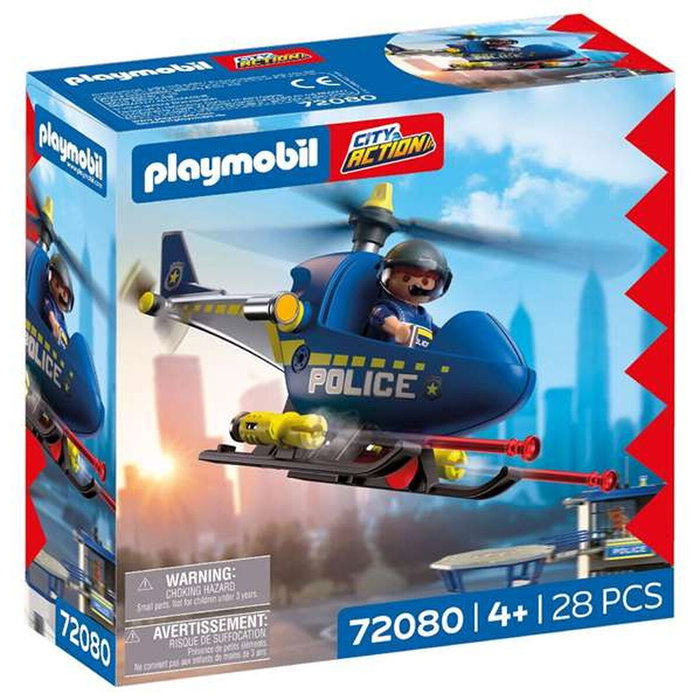 Playmobil Hélicoptère de Police avec Radar City Action 72080 Playmobil Hélicoptère de Police avec Radar City Action 72080