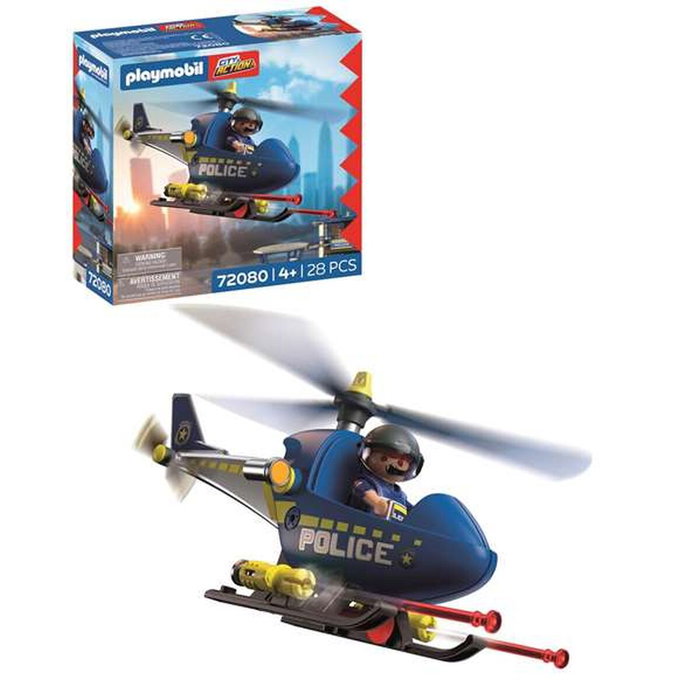 Playmobil Hélicoptère de Police avec Radar City Action 72080 Playmobil Hélicoptère de Police avec Radar City Action 72080